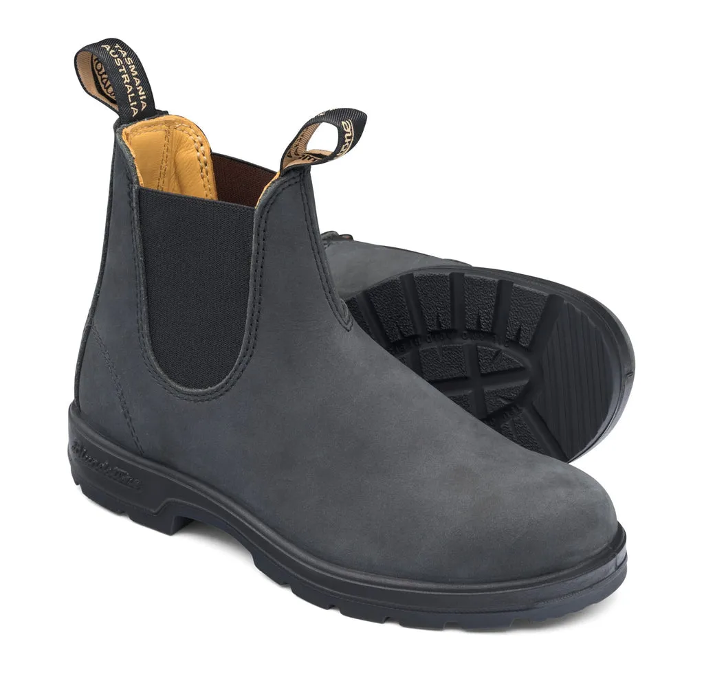 587 Classic - Rustic Black Leather||587 Classique - Cuir noir rustique