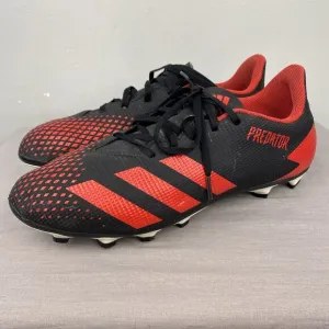 Adidas cleats men 12 red lace predator 20.4 soccer FG ee9566