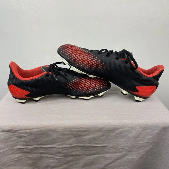 Adidas cleats men 12 red lace predator 20.4 soccer FG ee9566