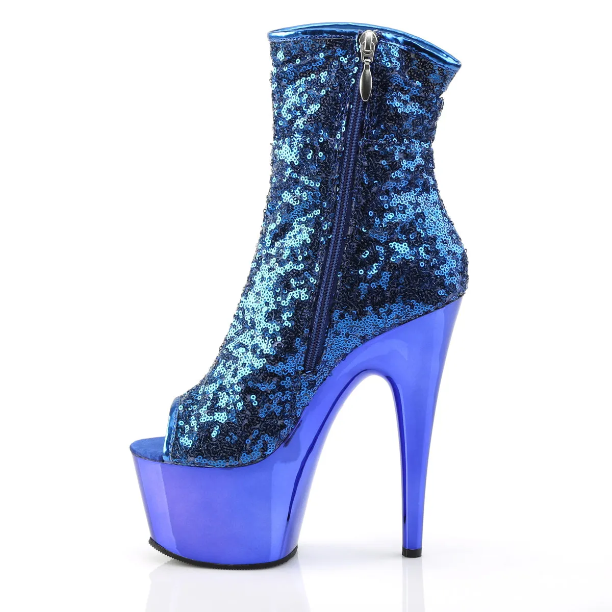 ADORE-1008SQ  Blue Sequins/Blue Chrome