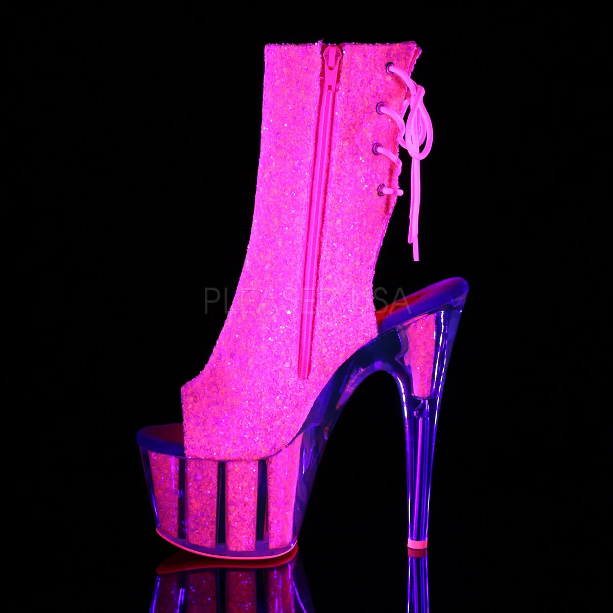 ADORE-1018G  Neon Pink Glitter/Neon Pink Glitter