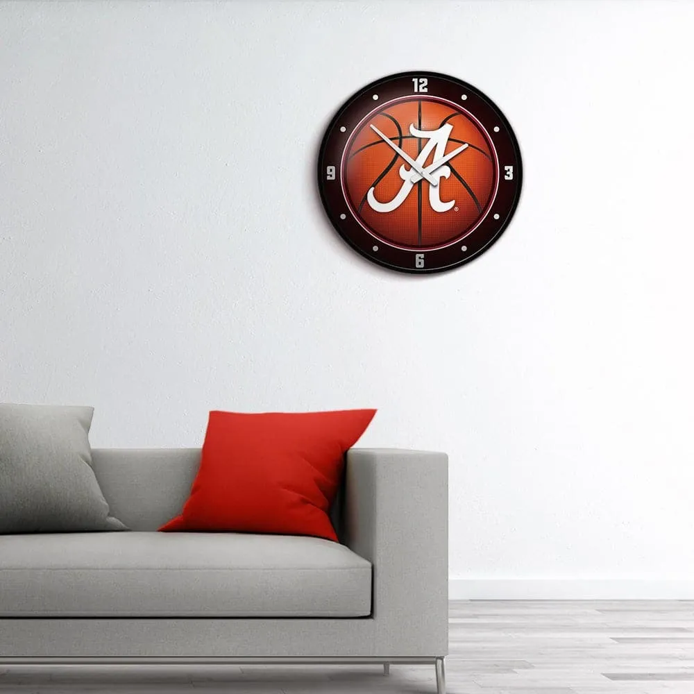 Alabama Crimson Tide: Basketball - Modern Disc Wall Clock