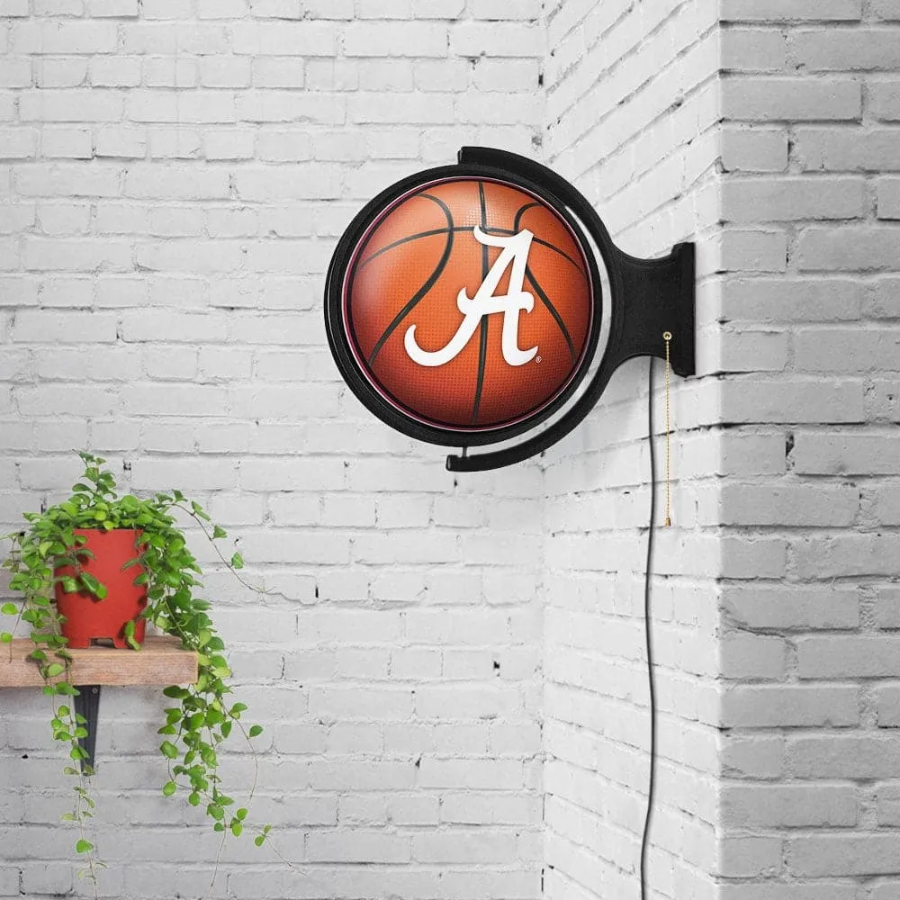 Alabama Crimson Tide: Basketball - Original Round Rotating Lighted Wall Sign