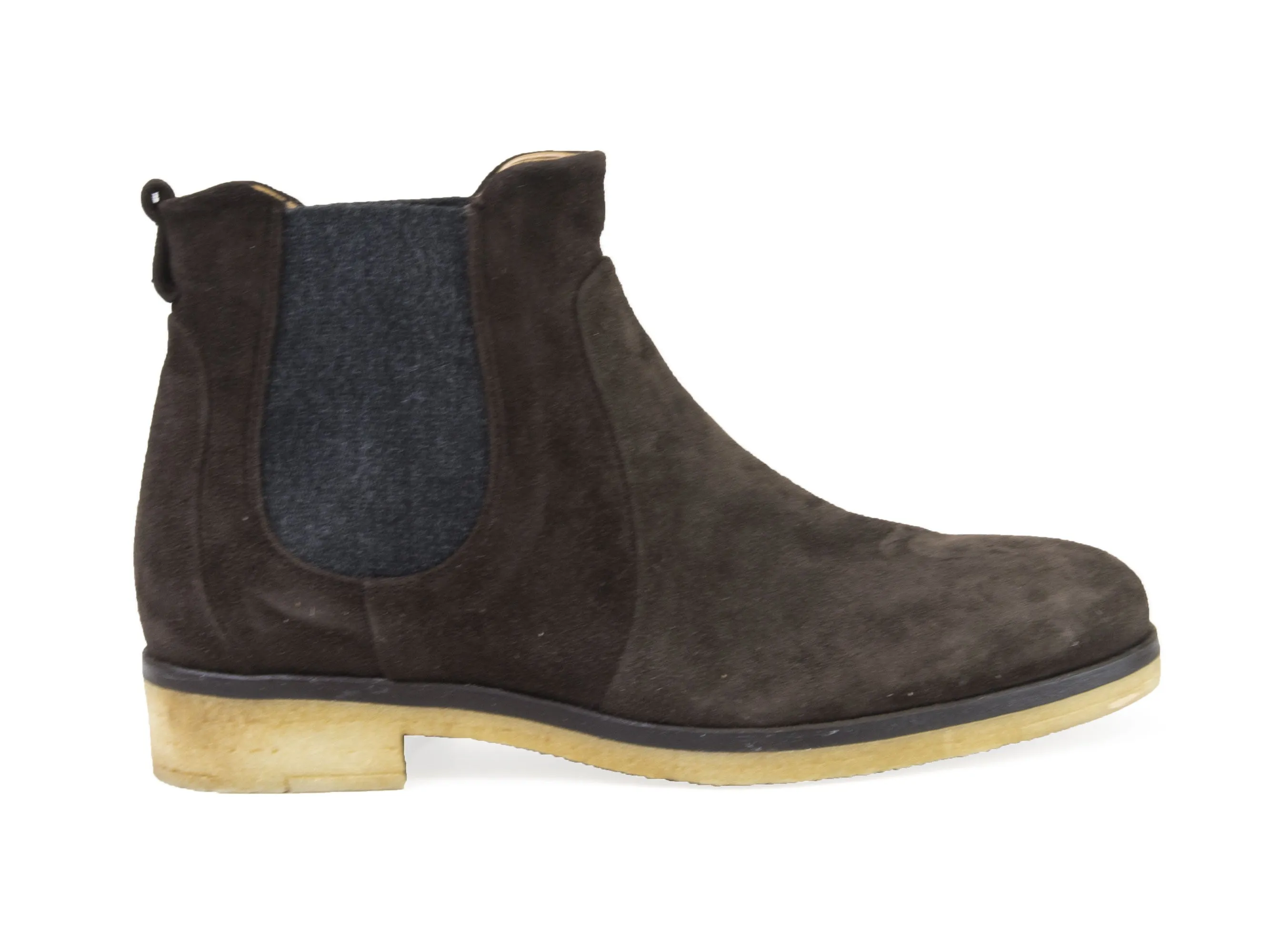 ALBERTO FERMANI Women's Black Suede Lioni Chelsea Ankle Boots Sz 6  Floor Model