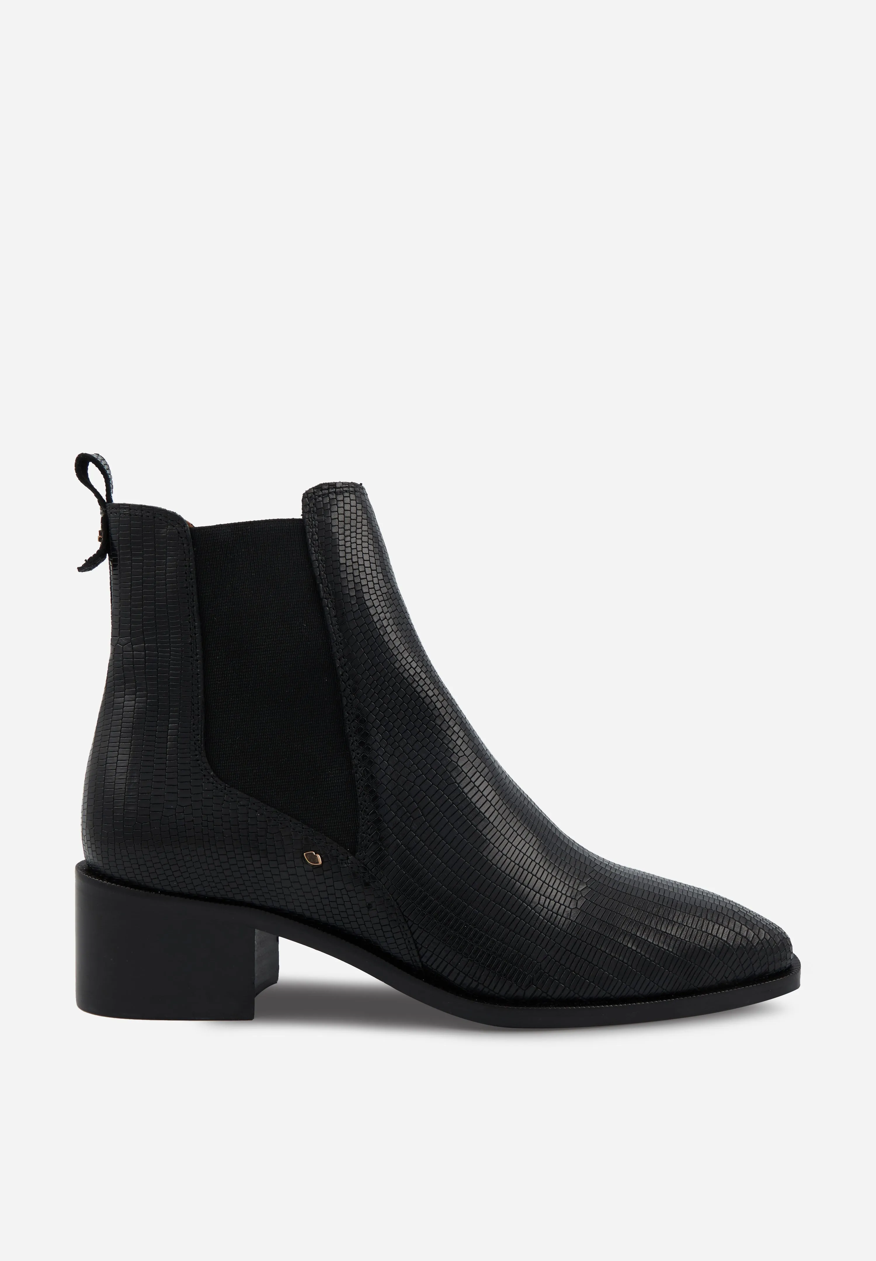 Alicia-Cuir Lézard Noir