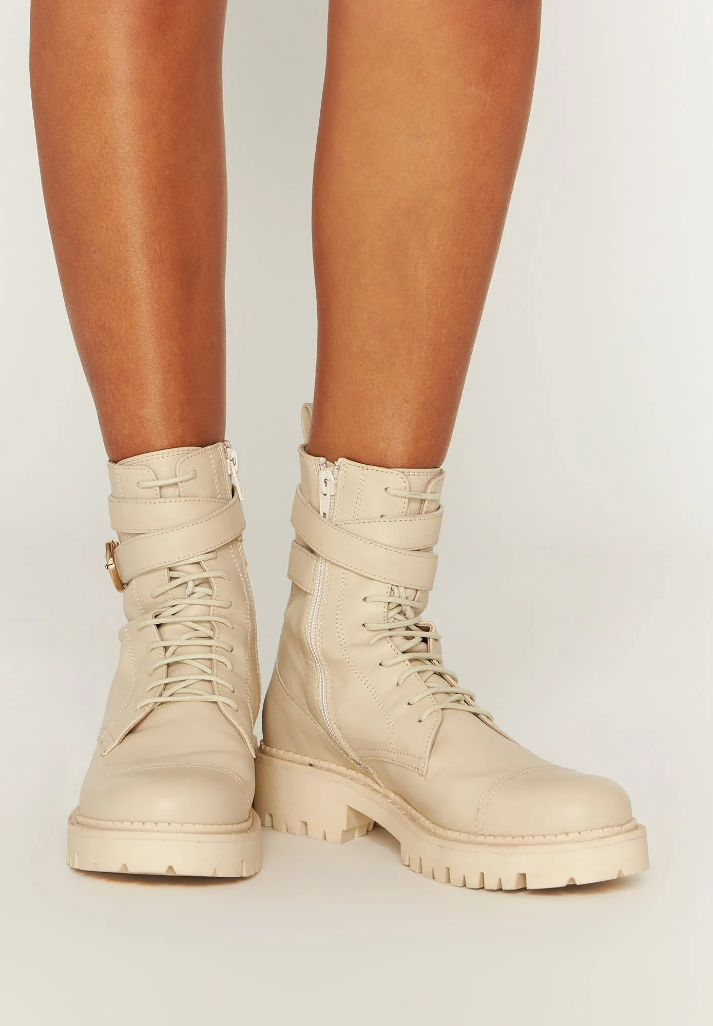 Amy-Cuir Beige