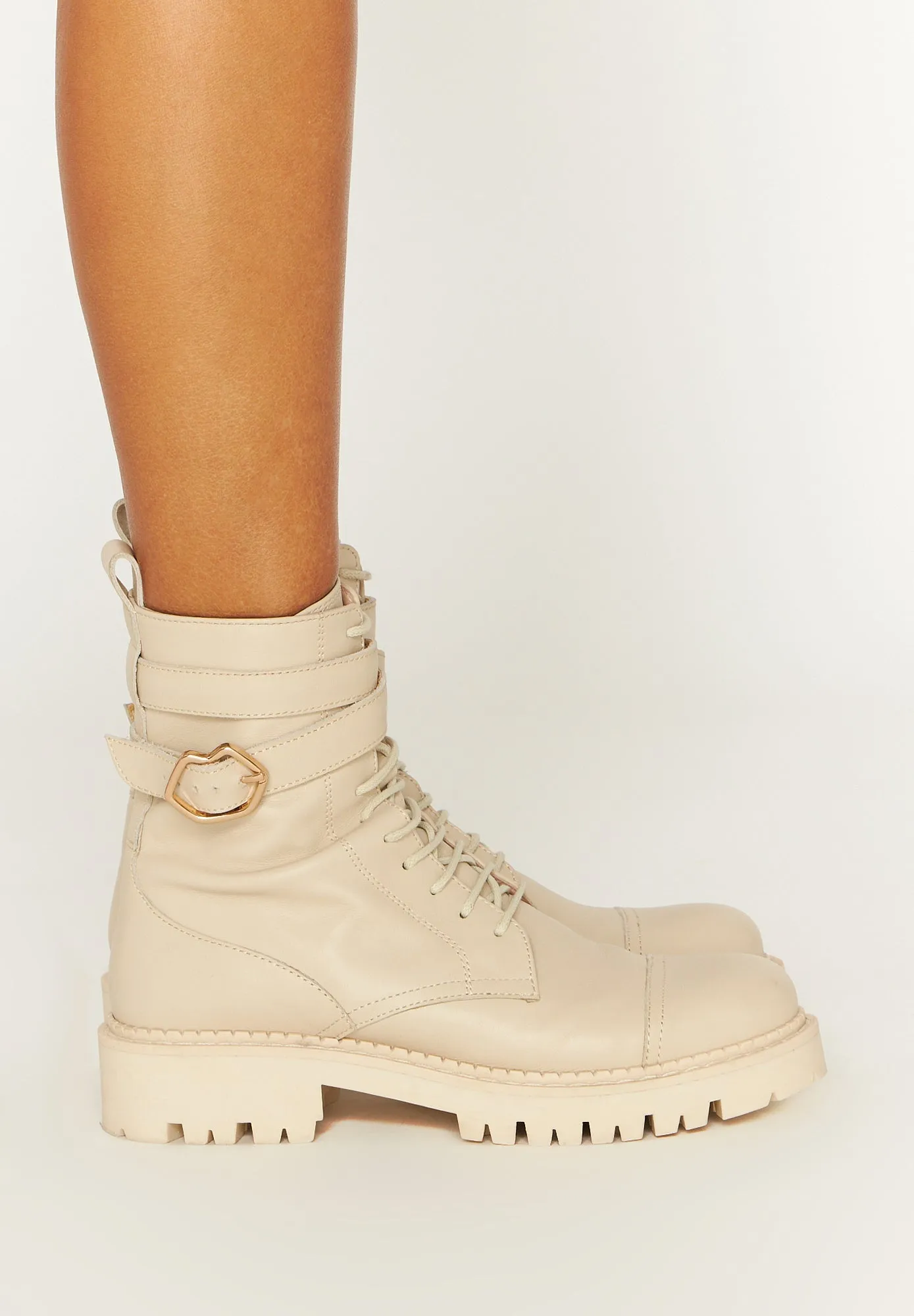 Amy-Cuir Beige