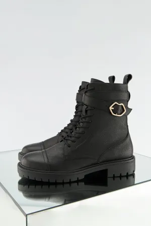Amy-Cuir Grainé Noir