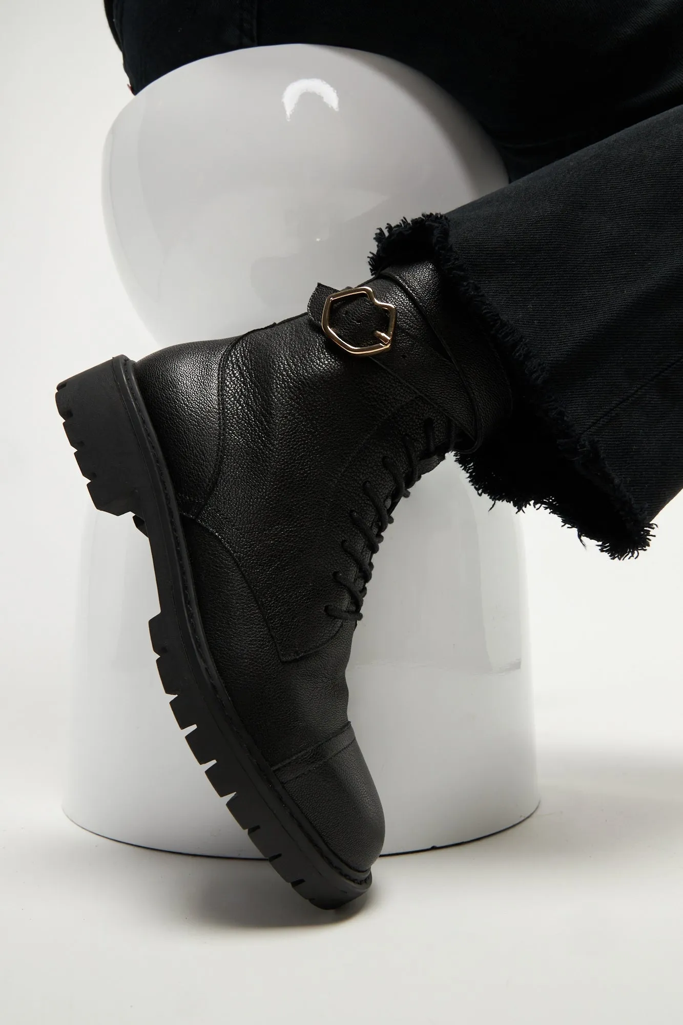 Amy-Cuir Grainé Noir