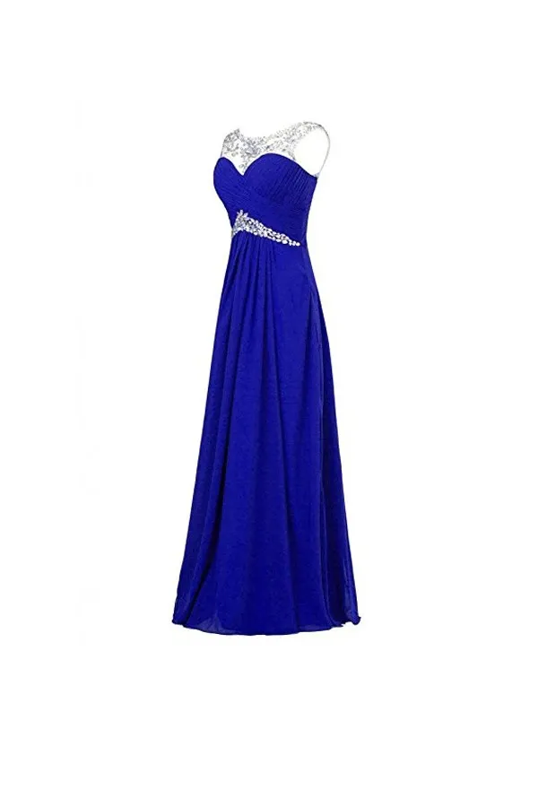 Anneprom A-Line Chiffon Bridesmaid Evening Party Prom Ball Gown APB0019