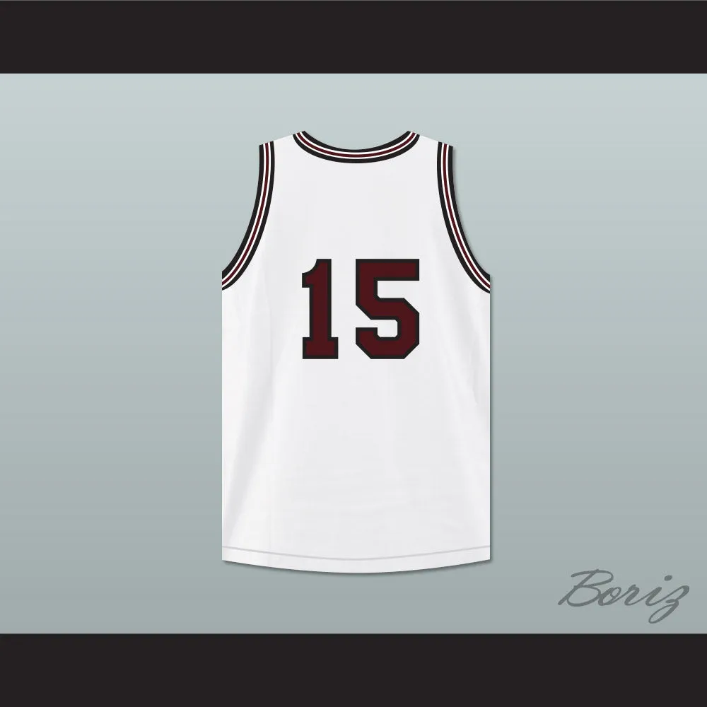 Anthony Keller 15 Wolves High School White Basketball Jersey