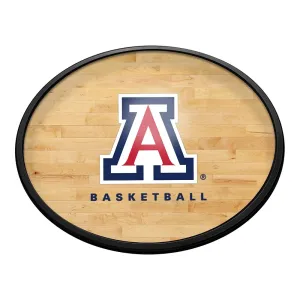 Arizona Wildcats: Hardwood - Oval Slimline Lighted Wall Sign