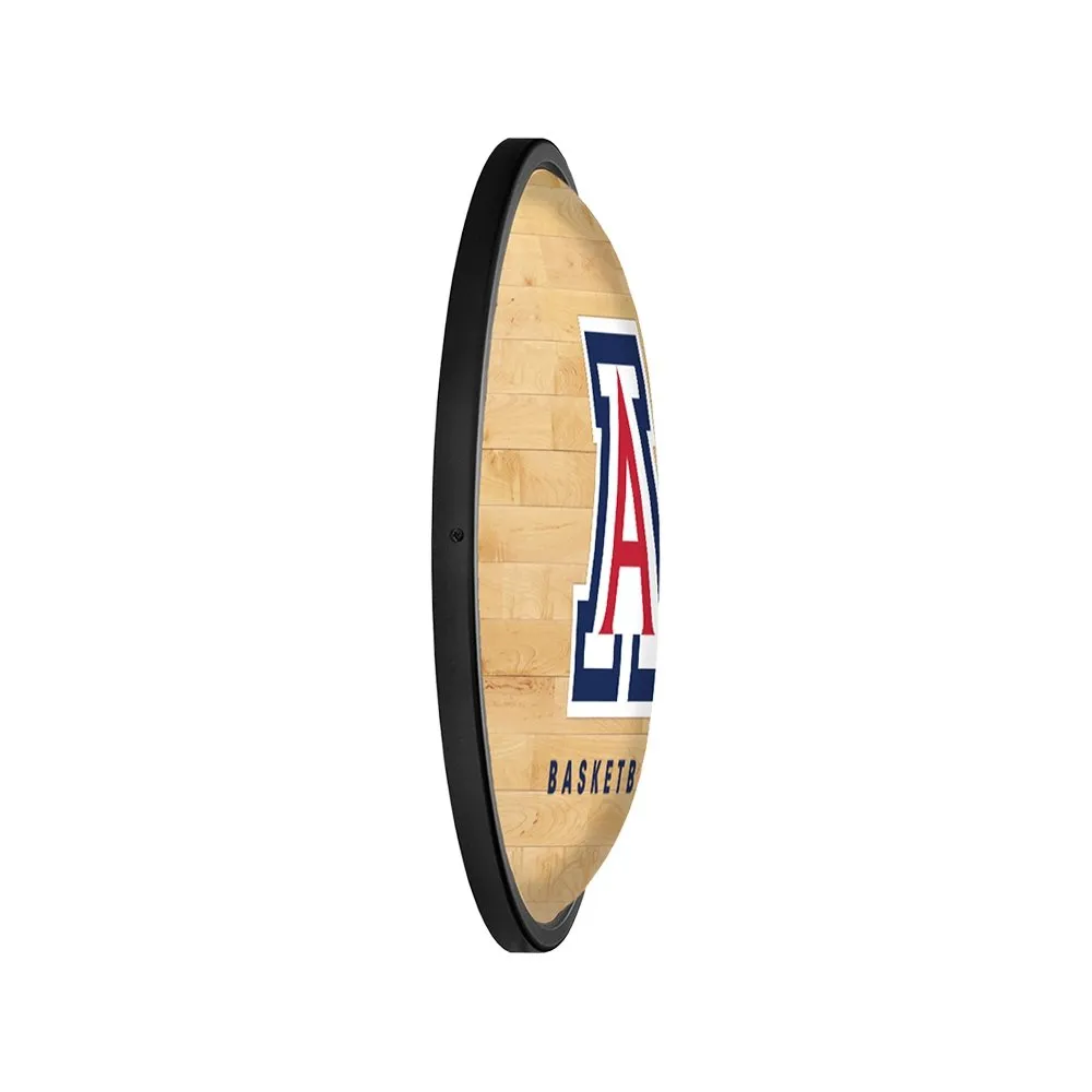 Arizona Wildcats: Hardwood - Oval Slimline Lighted Wall Sign