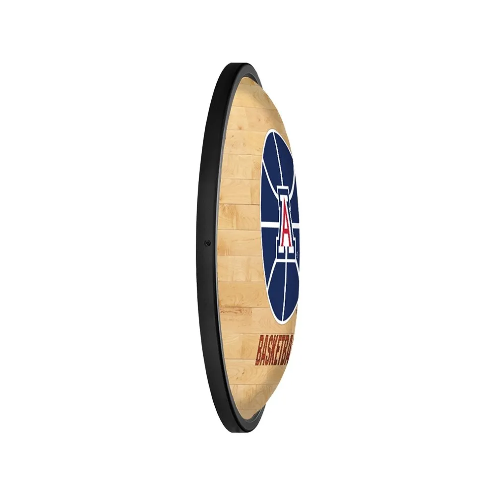 Arizona Wildcats: Hardwood - Oval Slimline Lighted Wall Sign