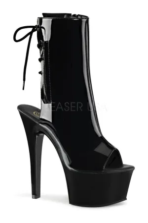 ASPIRE-1018 Platform Boot  | Black Patent