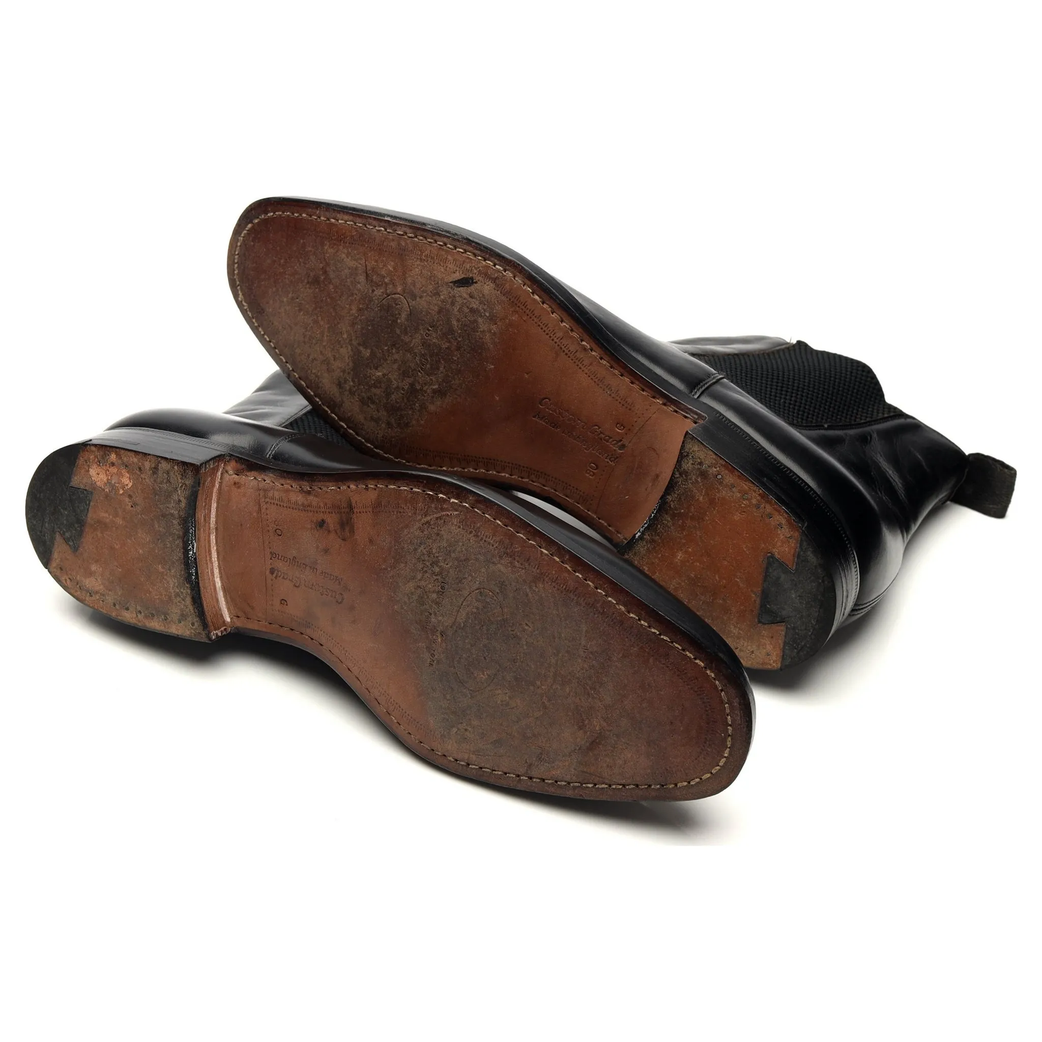 'Astoria' Black Leather Chelsea Boots UK 8 G
