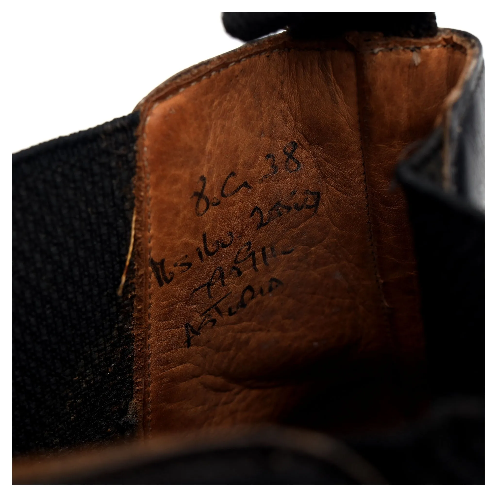 'Astoria' Black Leather Chelsea Boots UK 8 G