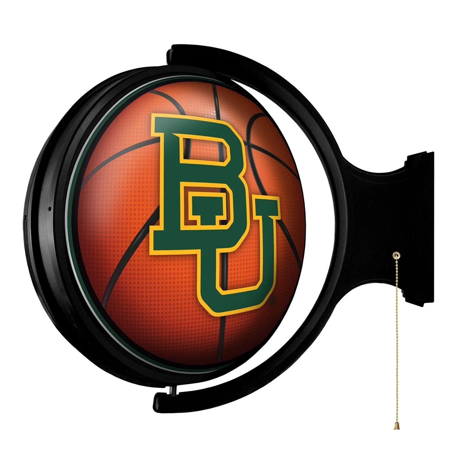 Baylor Bears: Basketball - Original Round Rotating Lighted Wall Sign
