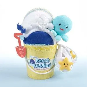 Beach Buddies 3-Piece Bathtime Bucket Gift Set