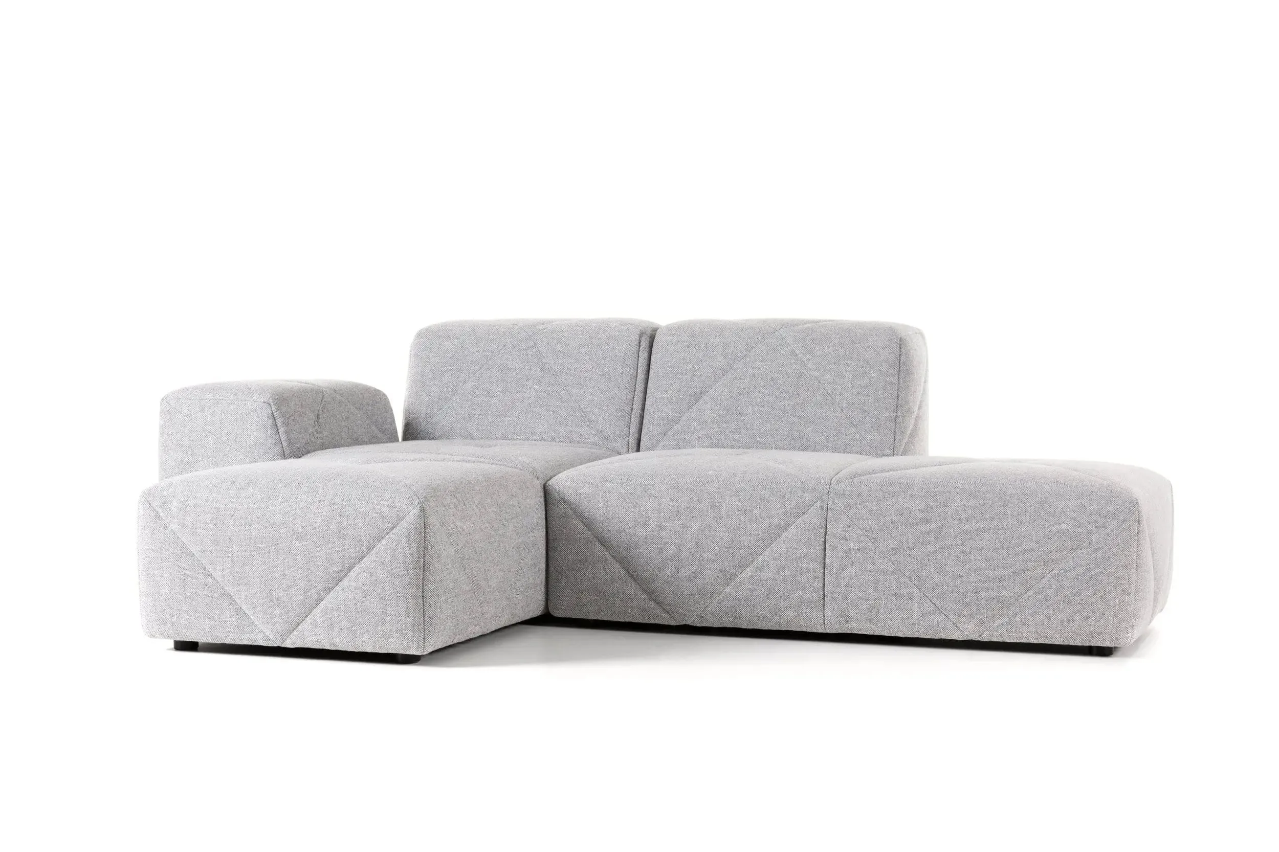 BFF Sofa - Configuration MIA01 in Vesper Silver Upholstery