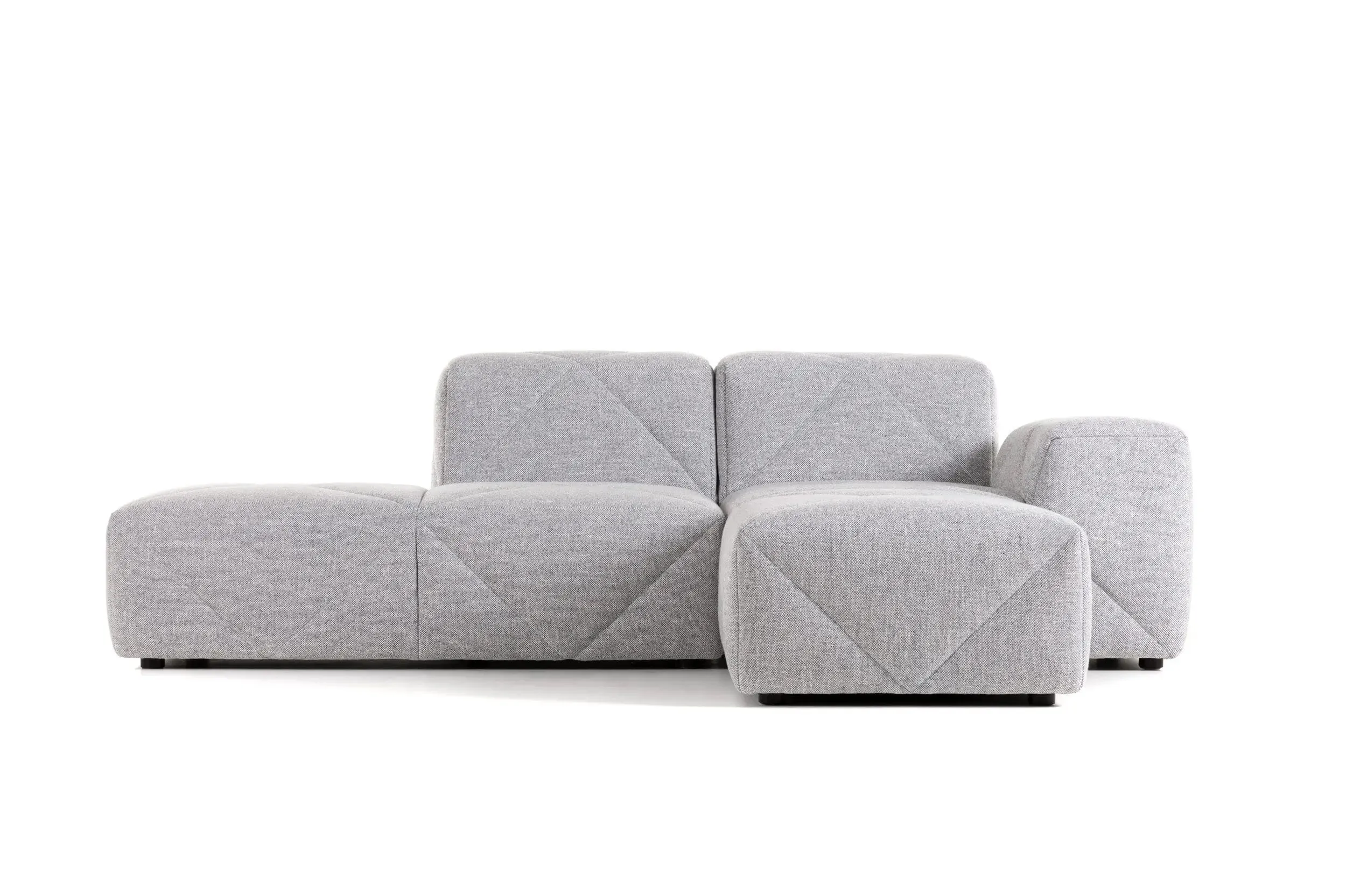 BFF Sofa - Configuration MIA01 in Vesper Silver Upholstery