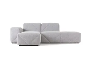 BFF Sofa - Configuration MIA01 in Vesper Silver Upholstery