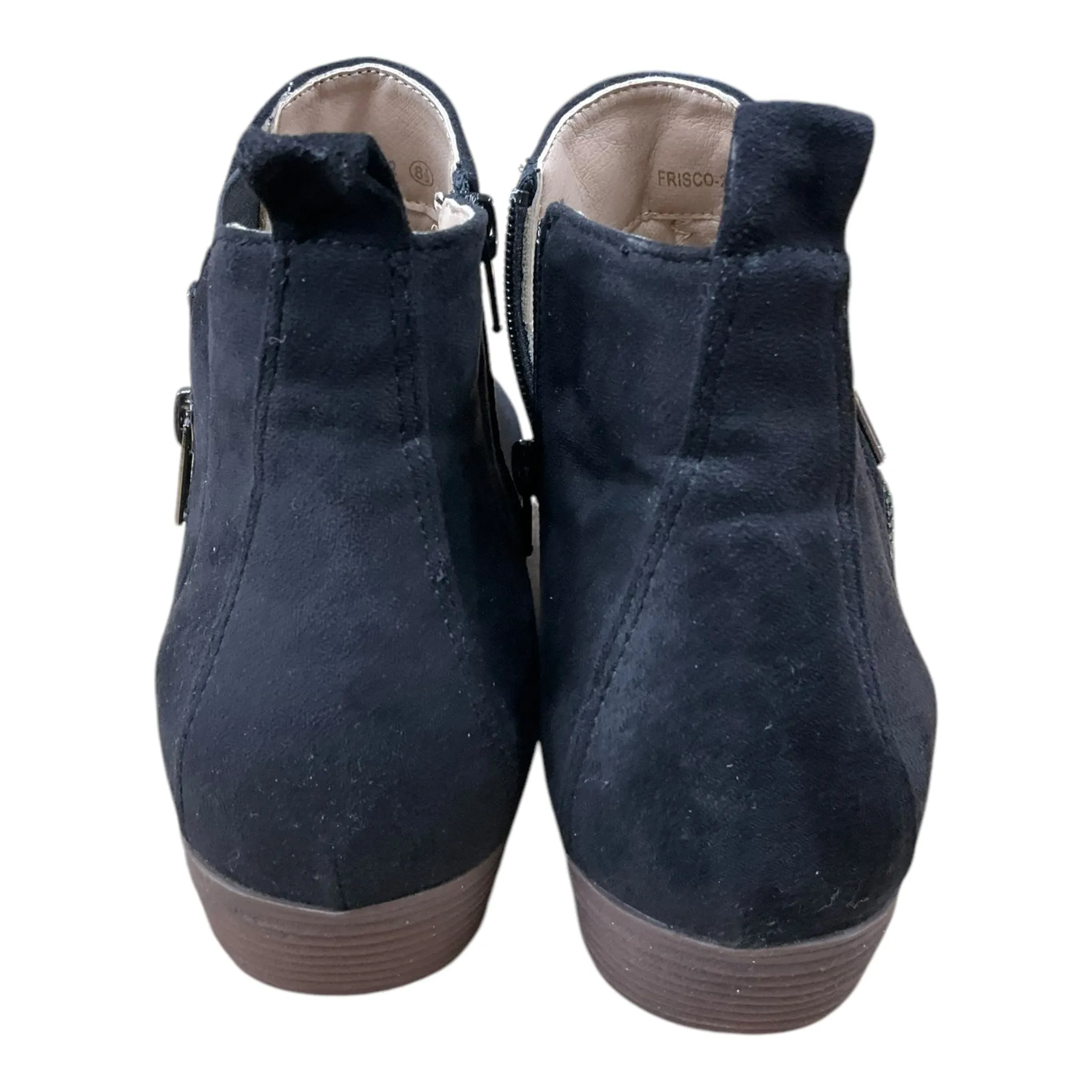 Boots Ankle Heels By Clothes Mentor In Black, Size: 8.5