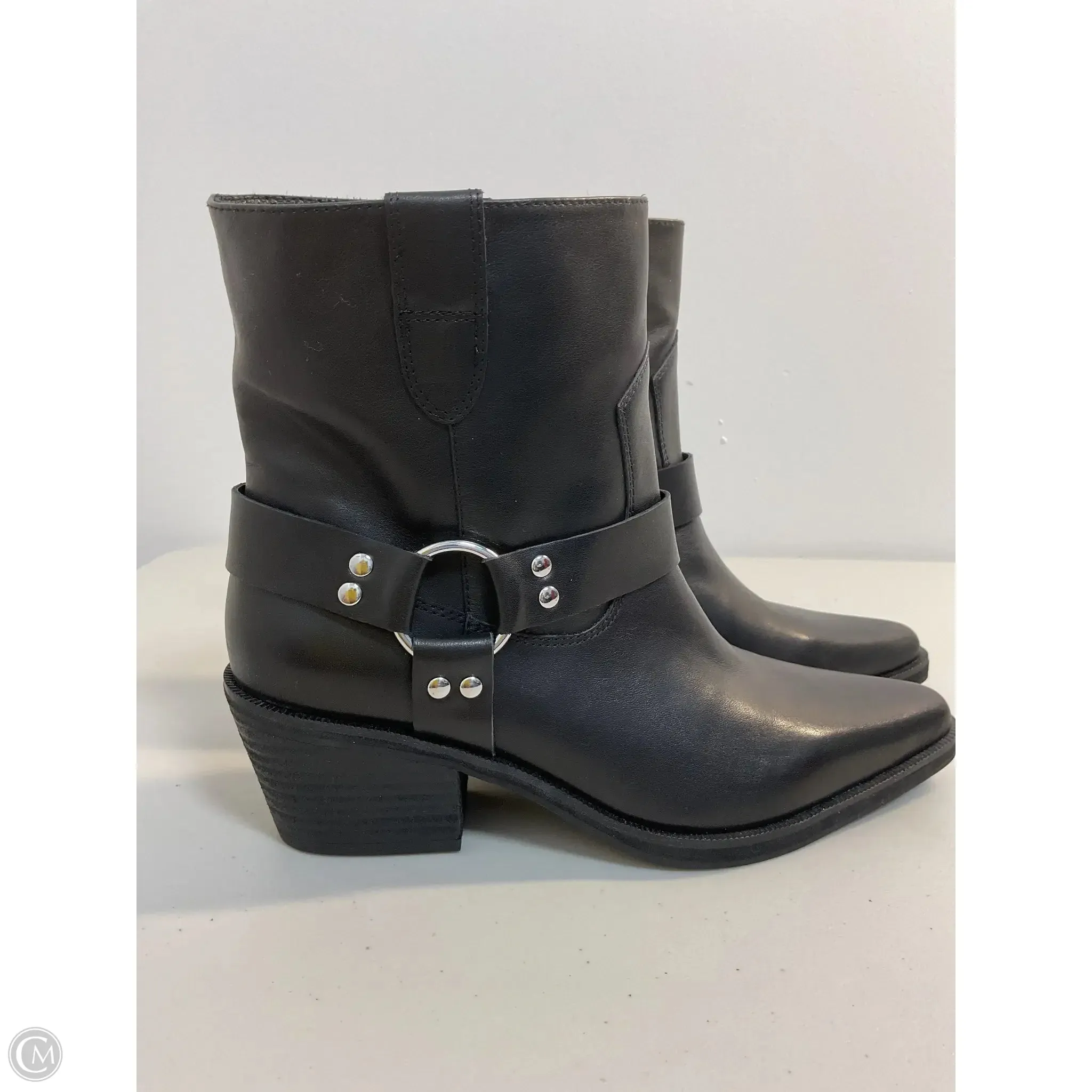 Boots Ankle Heels By Cma In Black, Size: 7