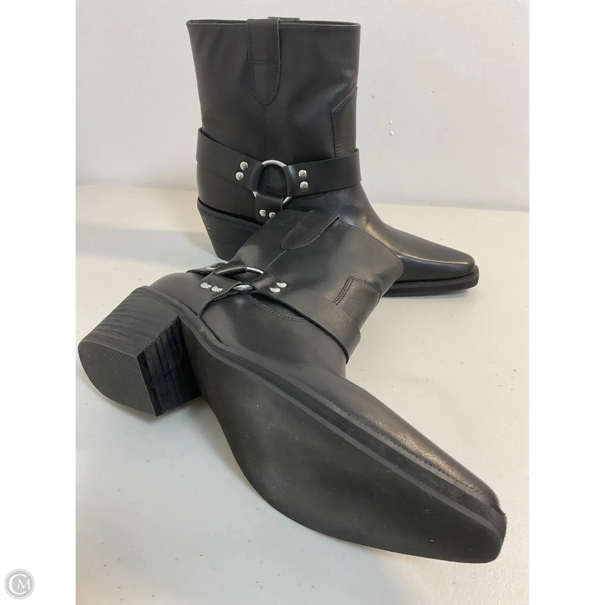Boots Ankle Heels By Cma In Black, Size: 7