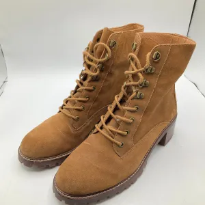 Boots Ankle Heels By Madewell In Brown, Size: 8