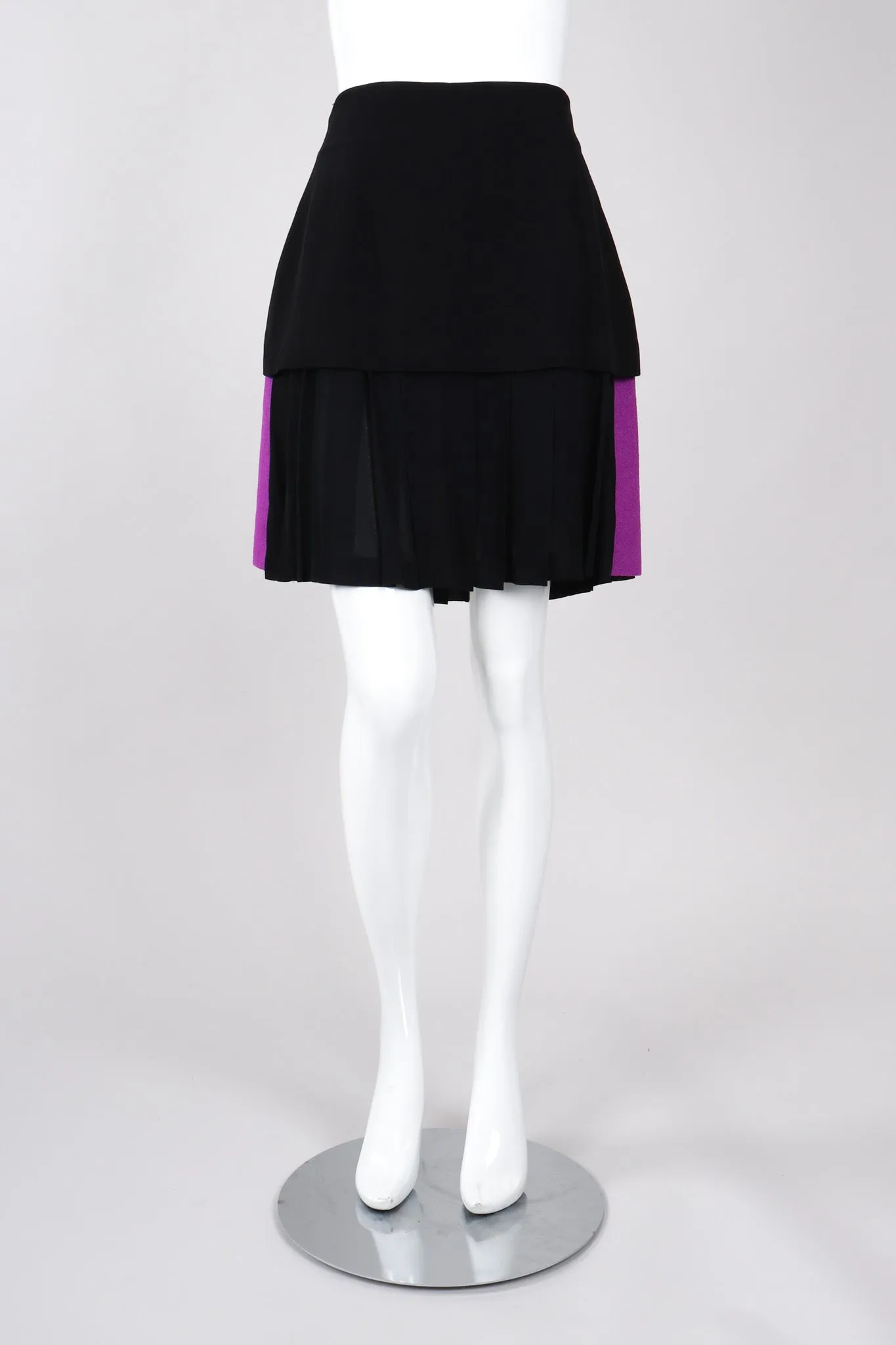 Bouclé Jacket & Pleated Skirt Set