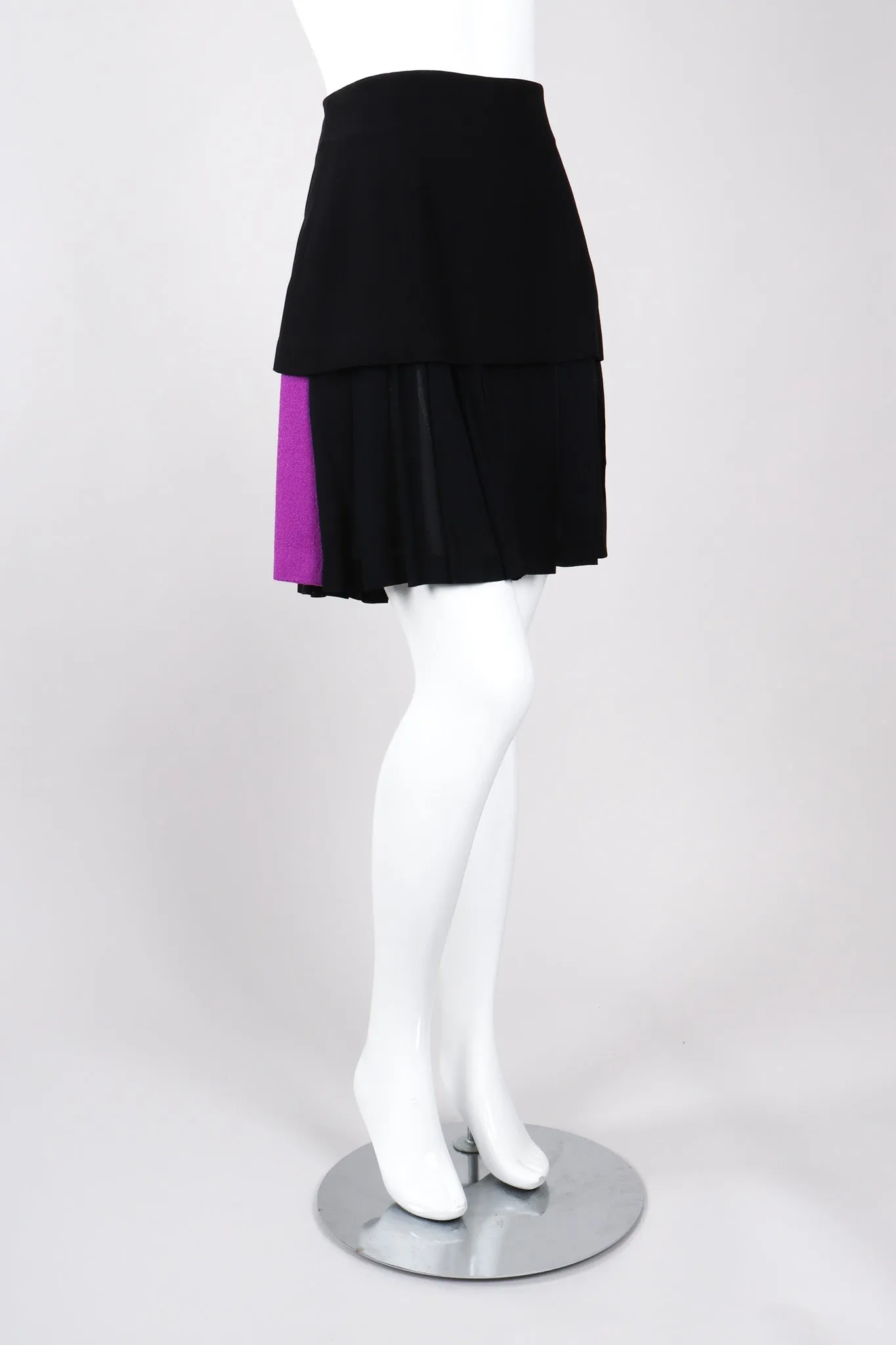 Bouclé Jacket & Pleated Skirt Set
