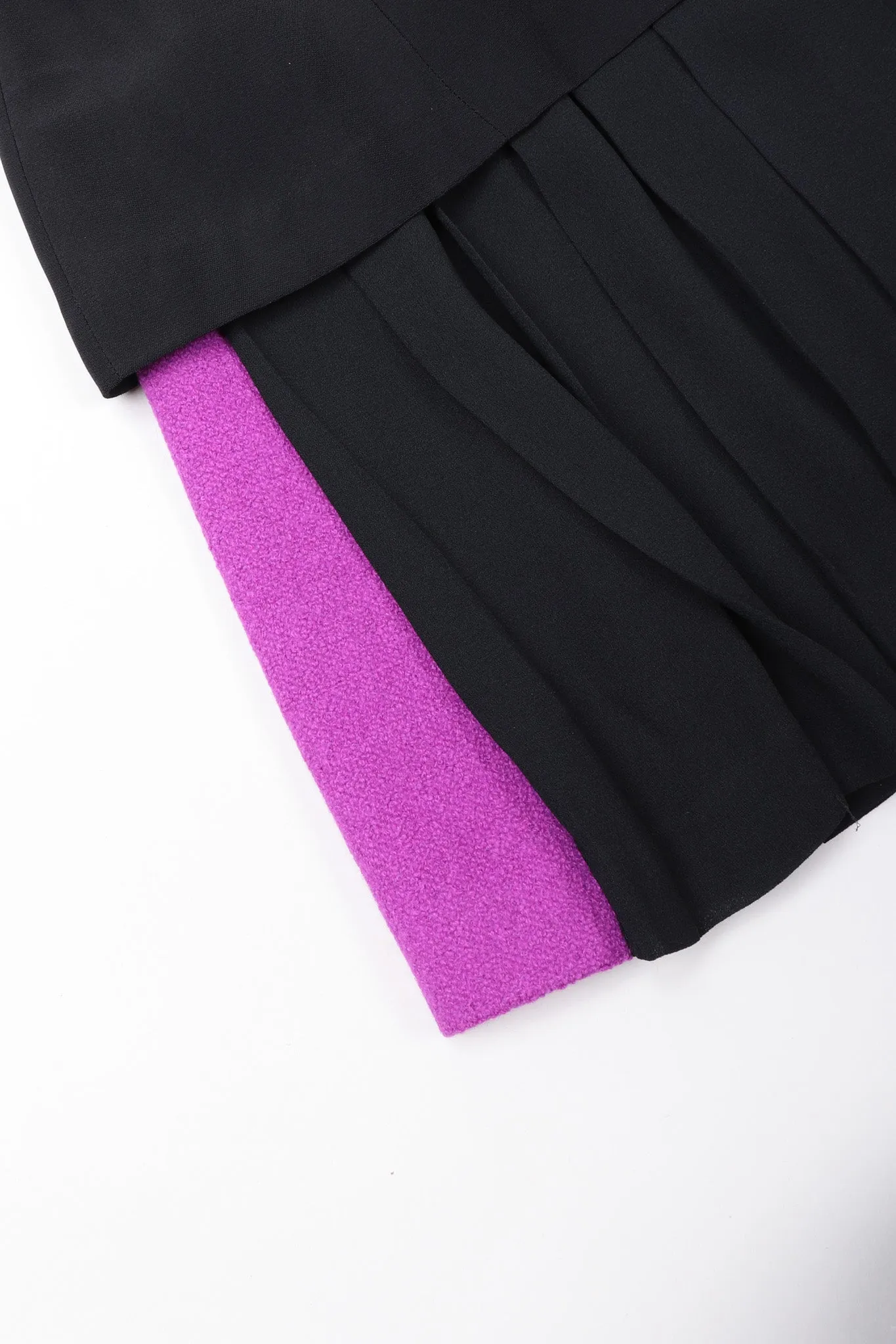 Bouclé Jacket & Pleated Skirt Set