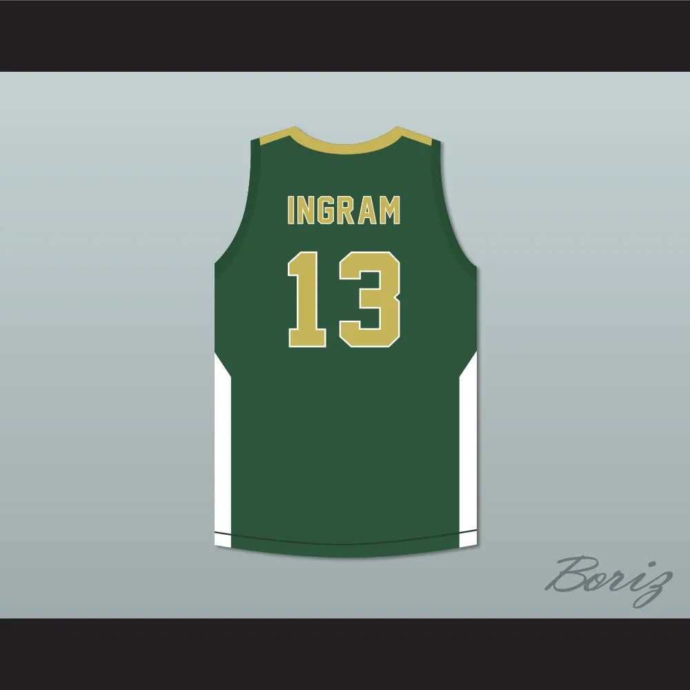 Brandon Ingram 13 Kinston High School Green Basketball Jersey
