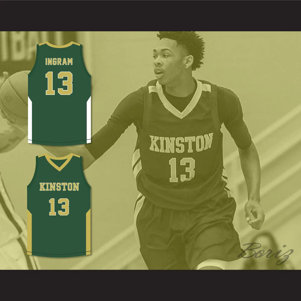 Brandon Ingram 13 Kinston High School Green Basketball Jersey
