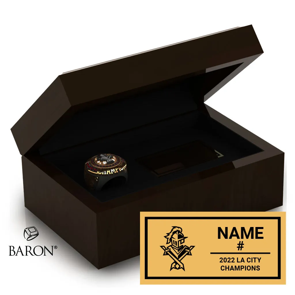 Bravo High School Boys Basketball 2022 Championship Ring Box