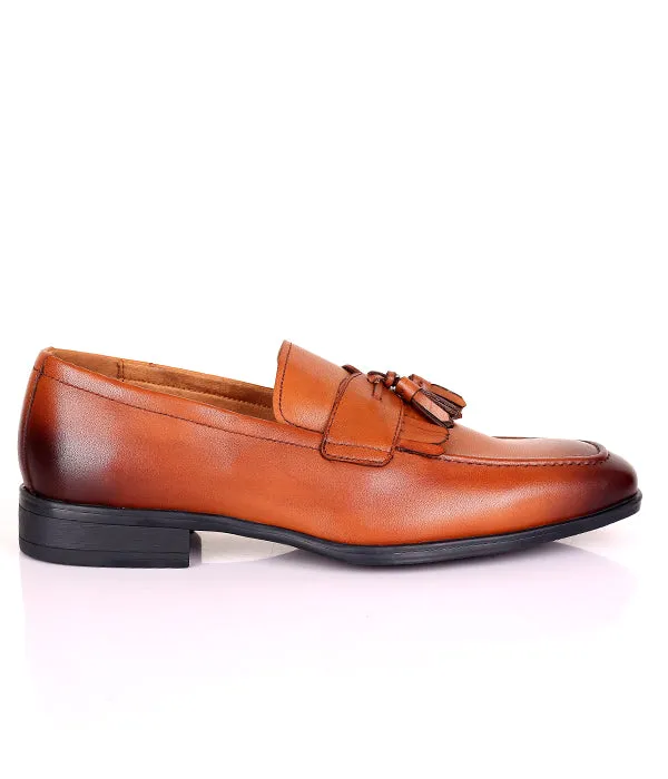 Brown Reaction Kenneth Cole Kiltie Loafer Tassel shoe