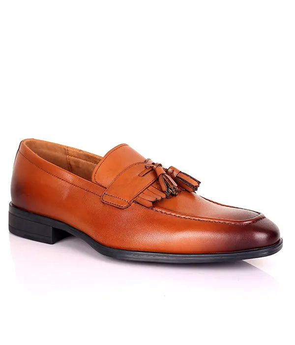 Brown Reaction Kenneth Cole Kiltie Loafer Tassel shoe