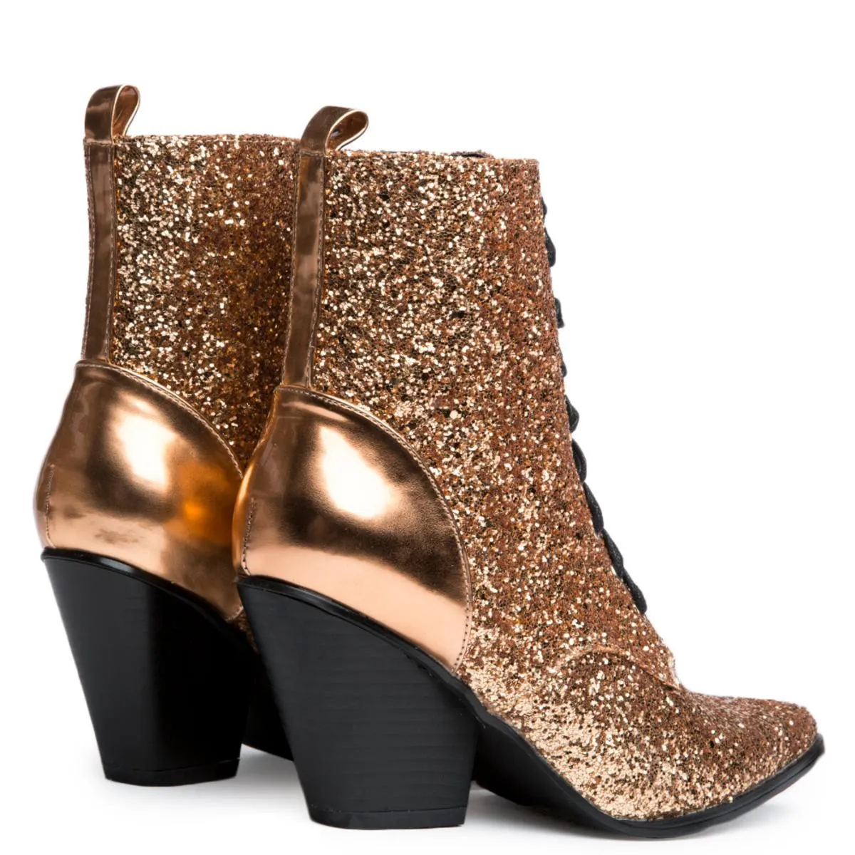 Cape Robbin Kelsey-18 Rose Gold Bootie Rose Gold