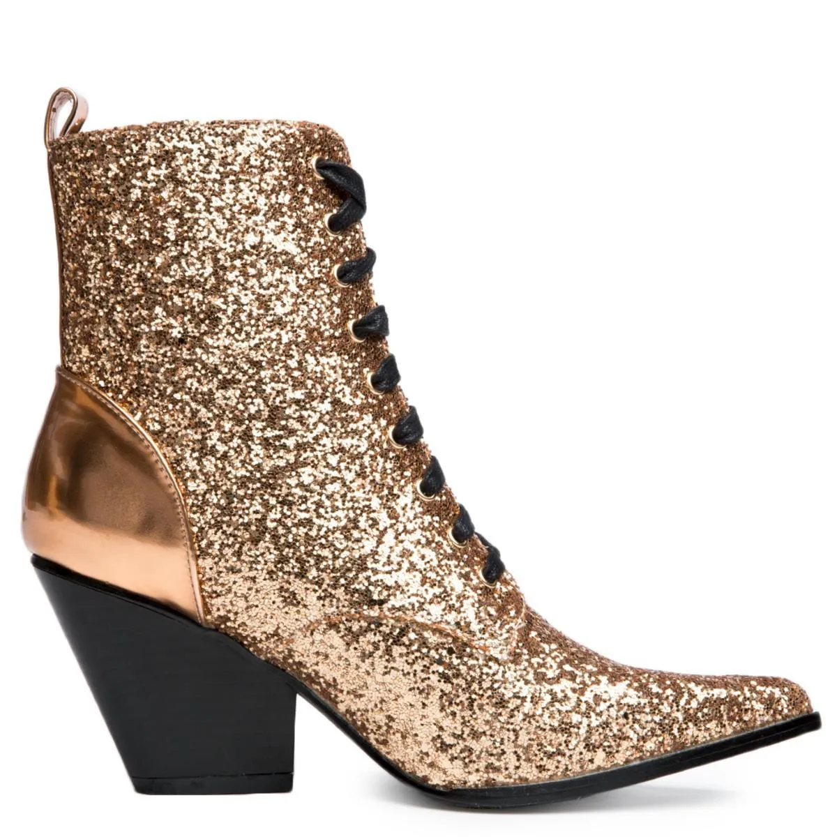 Cape Robbin Kelsey-18 Rose Gold Bootie Rose Gold