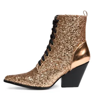 Cape Robbin Kelsey-18 Rose Gold Bootie Rose Gold
