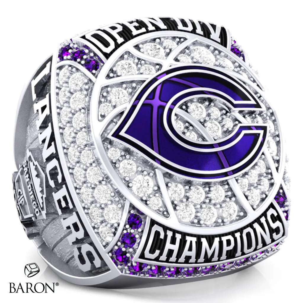 Carlsbad High School Boys Basketball 2024 Championship Ring - Design 1.3