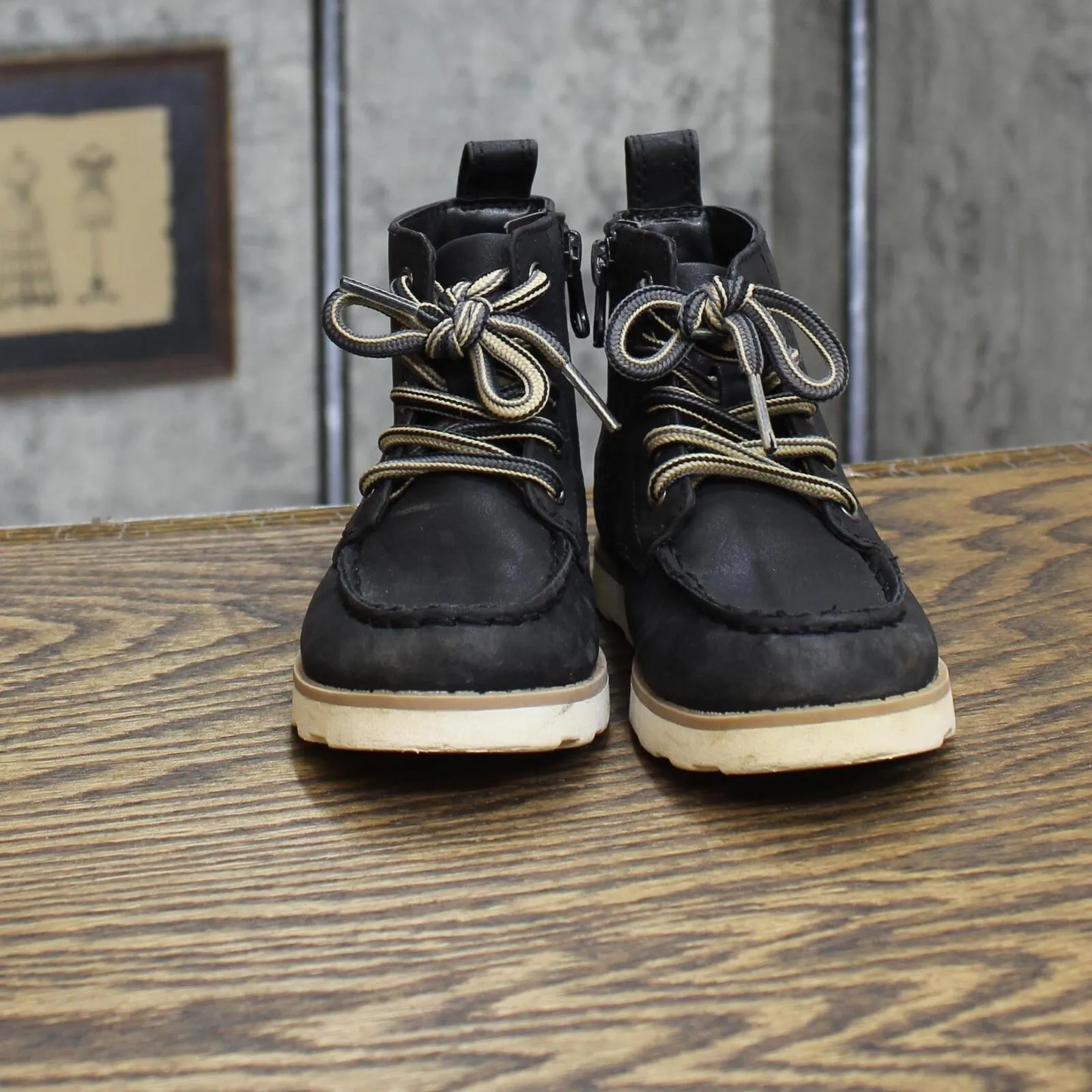 Cat & Jack Toddler Boys Lace Up Boots 1667695cdde481 Black 8T