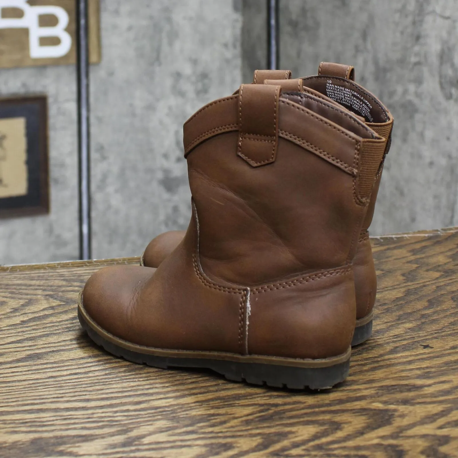 Cat & Jack Toddler Boys Pull On Boots 1667697d32ee33 Brown 10T