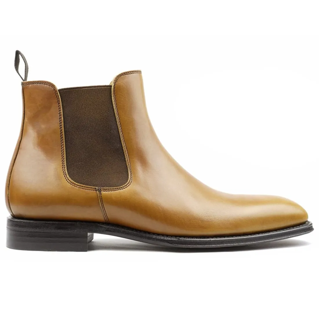 Chelsea Boots Cuir Gold