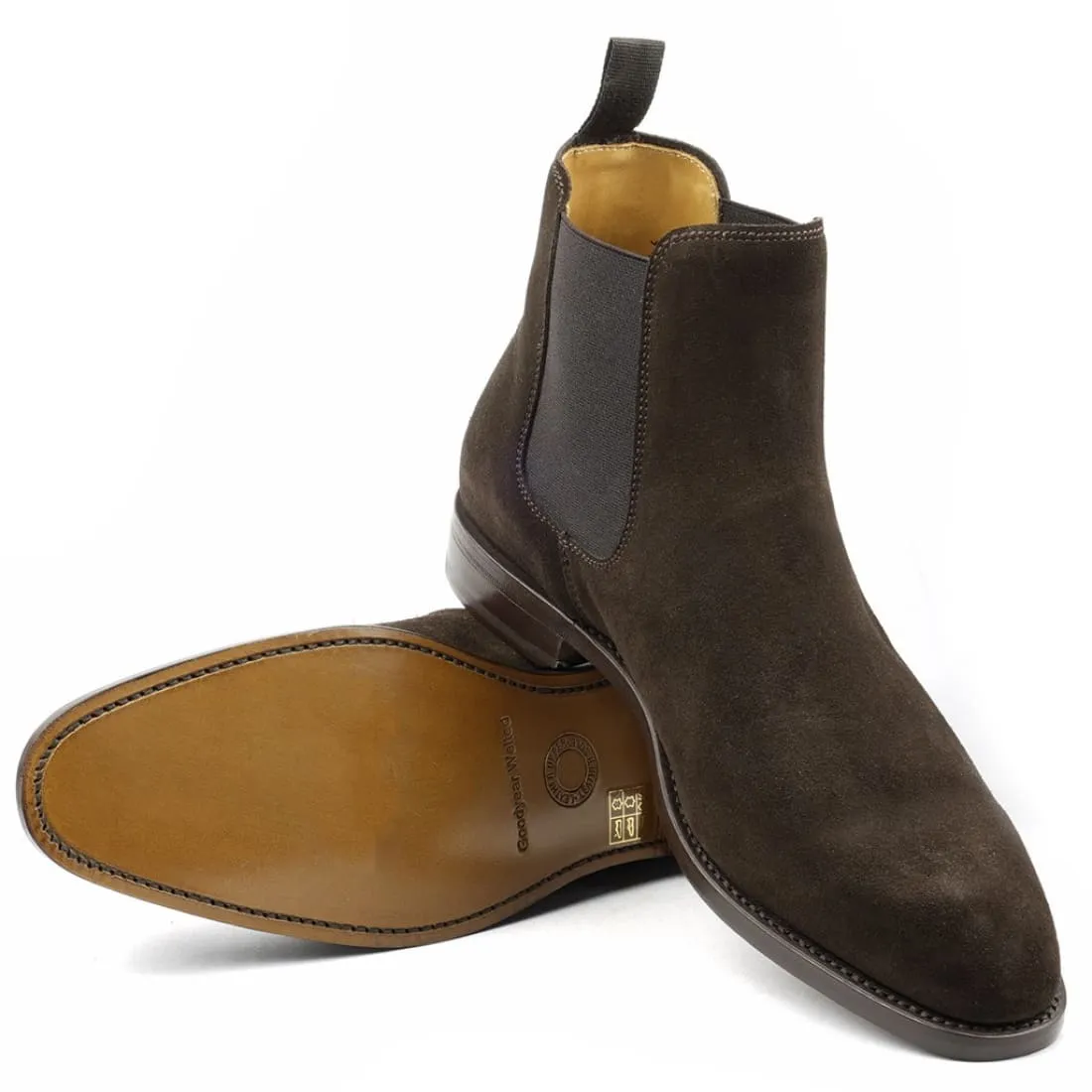 Chelsea Boots Daim Marron