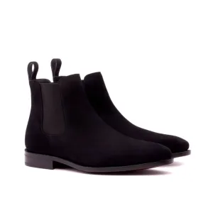 Cheslea Boots en daim noir