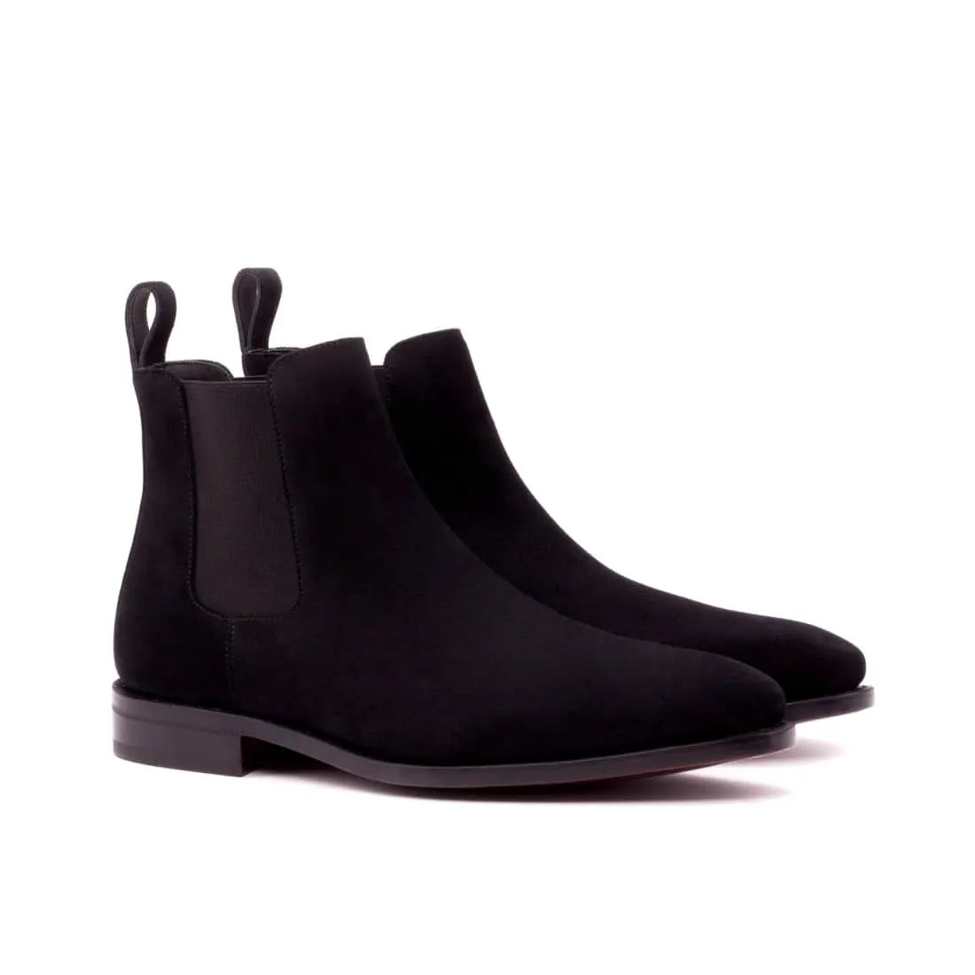 Cheslea Boots en daim noir