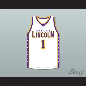 Chris Bosh 1 Lincoln High School Dallas Tigers White Basketball Jersey 1