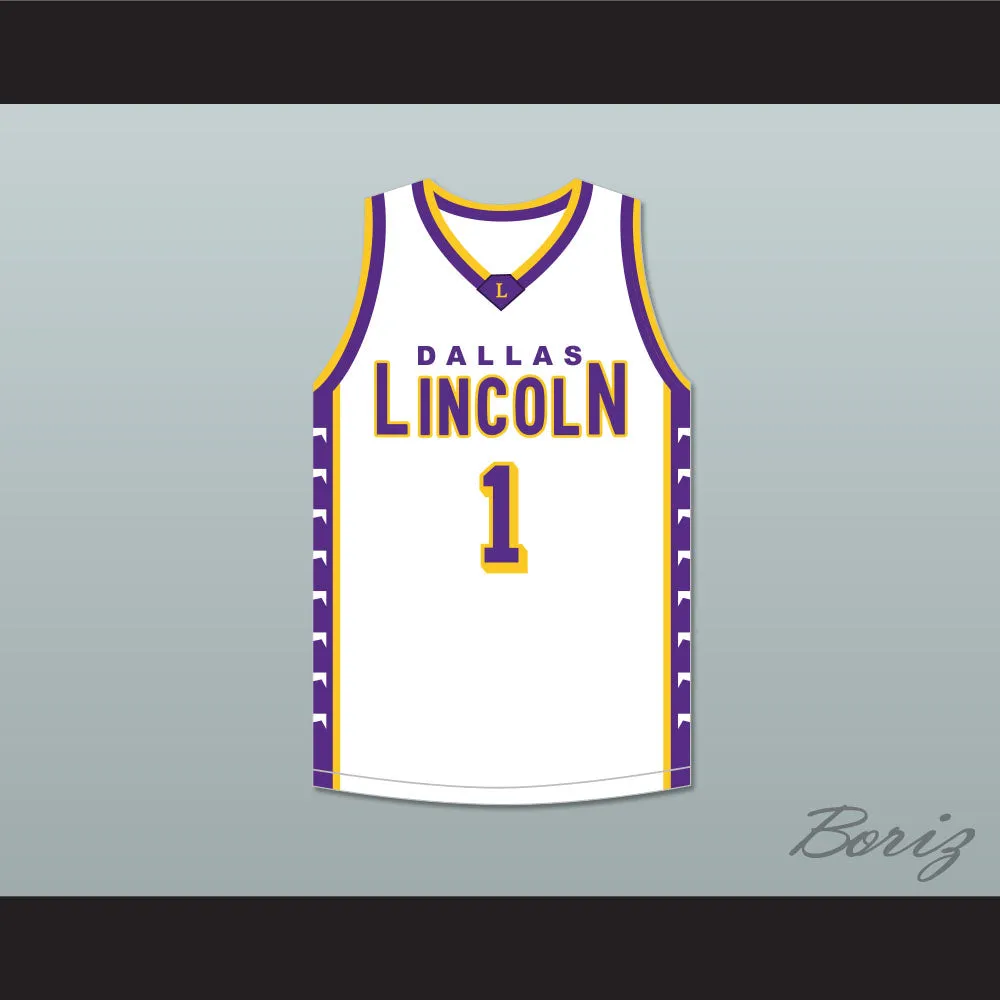 Chris Bosh 1 Lincoln High School Dallas Tigers White Basketball Jersey 1